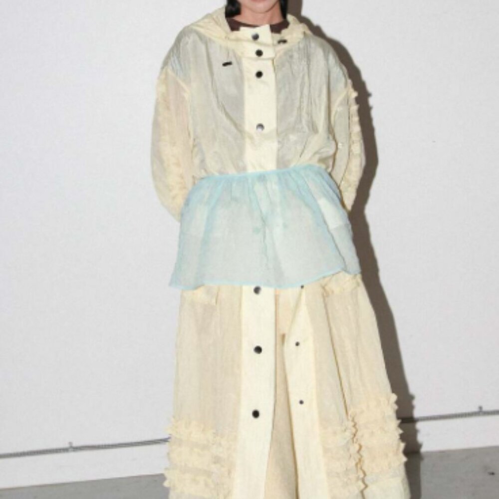 KKCO Bubble Peplum Apron in SKY